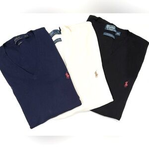 Polo Ralph Lauren Vest Men's Pima Cotton V-Neck Sweater Vest Size XXL $40 ea